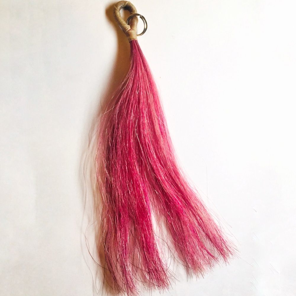 Pink Horsehair Tassel equestrian western purse